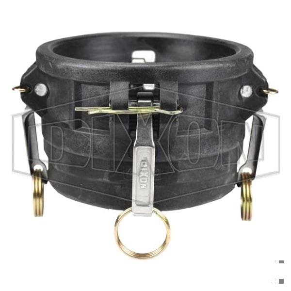 Dixon Type D Cam and Groove Coupler, 4 in Nominal, Female Coupler x FNPT End Style, Polypropylene, Domesti PPD400 - main